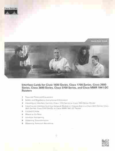 Буклет Interface Card for Cisco, 55-950, Баград.рф